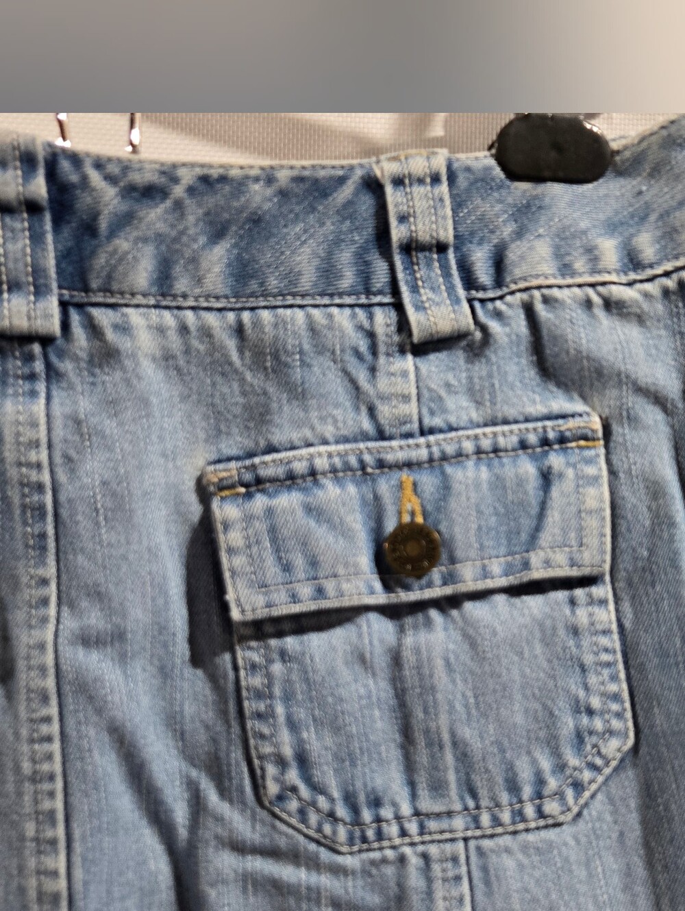 Edddie Bauer Blue Jean Skirt Sz 8 Like New!High Quality - Picture 5 of 12